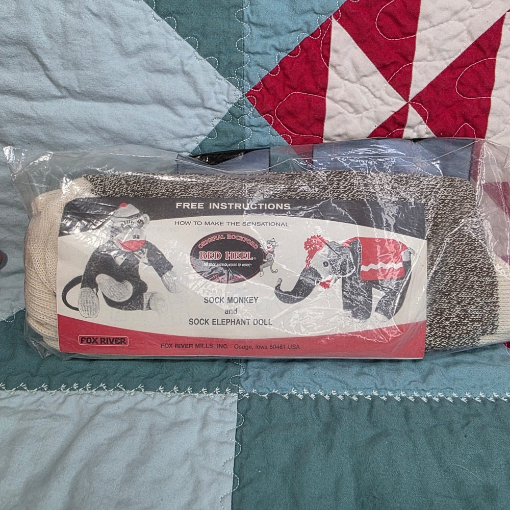 Fox River Original Rockford Red Heel Sock Monkey Elephant Kit XL 2 Pair 6851-2